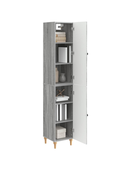 Set di armadi 2 pcs Sonoma grigio Legno ingegnerizzato