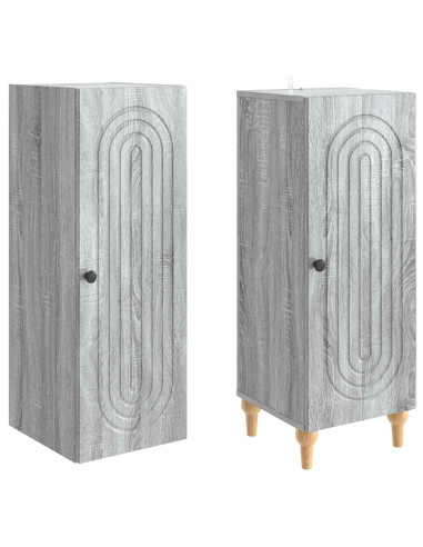 Set di armadi 2 pcs Sonoma grigio Legno ingegnerizzato