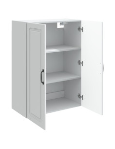 Mobiletto a muro Bianco 66 x 34,5 x 90 cm Legno ingegnerizzato 2
