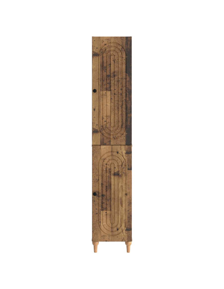 Set di armadi 2 pcs Legno antico Legno ingegnerizzato