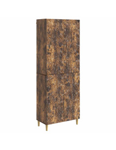 Set di armadi 2 pcs Rovere Fumo Legno ingegnerizzato