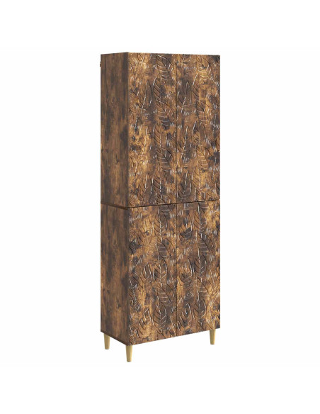 Set di armadi 2 pcs Rovere Fumo Legno ingegnerizzato