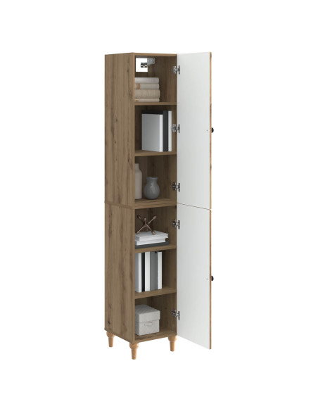 Set di armadi 2 pcs Rovere Artigianale Legno ingegnerizzato