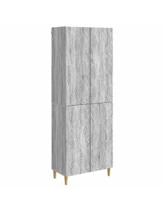 Set di armadi 2 pcs Sonoma grigio Legno ingegnerizzato