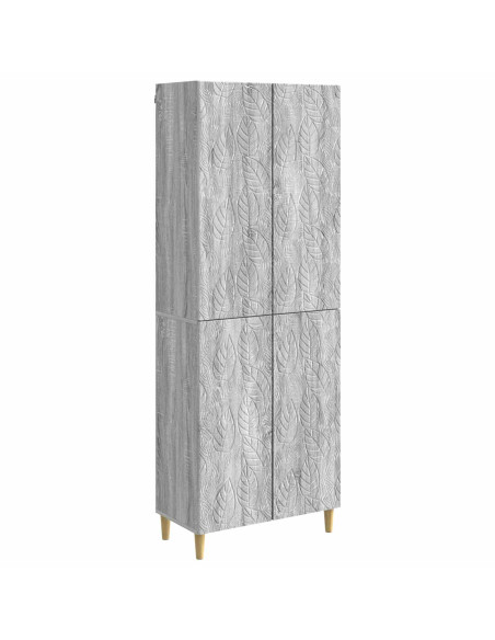 Set di armadi 2 pcs Sonoma grigio Legno ingegnerizzato