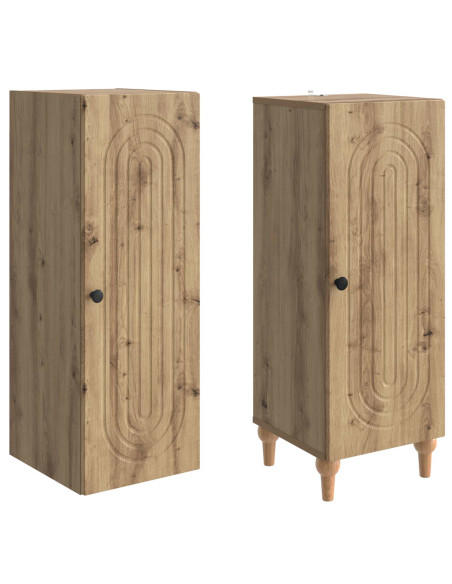 Set di armadi 2 pcs Rovere Artigianale Legno ingegnerizzato