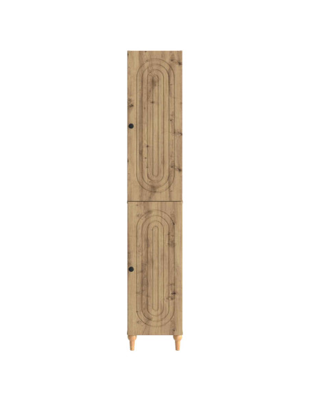Set di armadi 2 pcs Rovere Artigianale Legno ingegnerizzato