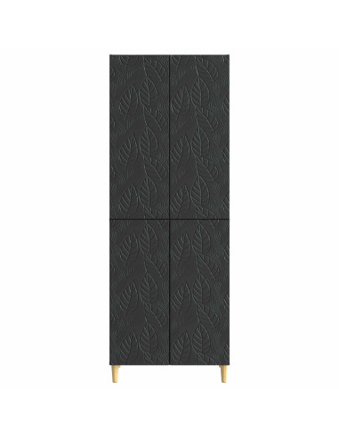 Set di armadi 2 pcs Nero Legno ingegnerizzato
