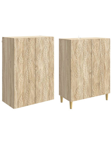 Set di armadi 2 pcs Rovere Sonoma Legno ingegnerizzato