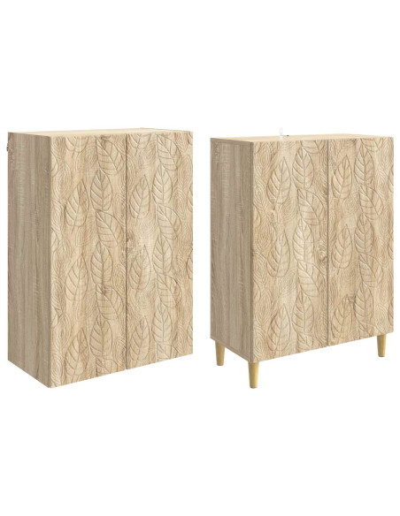 Set di armadi 2 pcs Rovere Sonoma Legno ingegnerizzato
