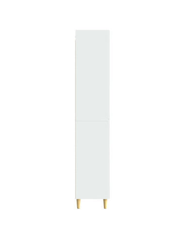 Set di armadi 2 pcs Bianco Lucido Legno ingegnerizzato