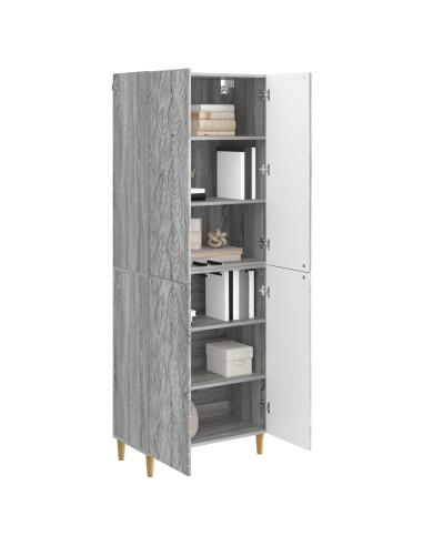 Set di armadi 2 pcs Sonoma grigio Legno ingegnerizzato