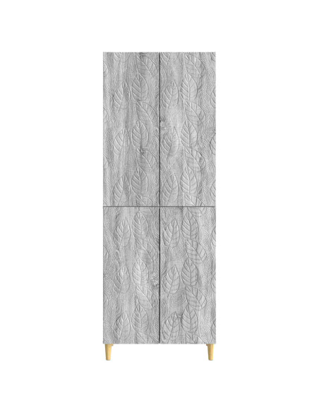 Set di armadi 2 pcs Sonoma grigio Legno ingegnerizzato