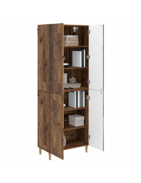 Set di armadi 2 pcs Legno antico Legno ingegnerizzato