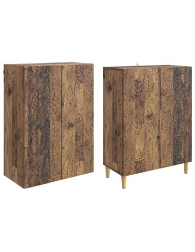 Set di armadi 2 pcs Legno antico Legno ingegnerizzato