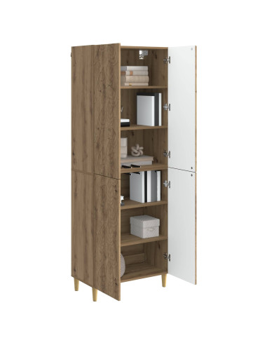 Set di armadi 2 pcs Rovere Artigianale Legno ingegnerizzato