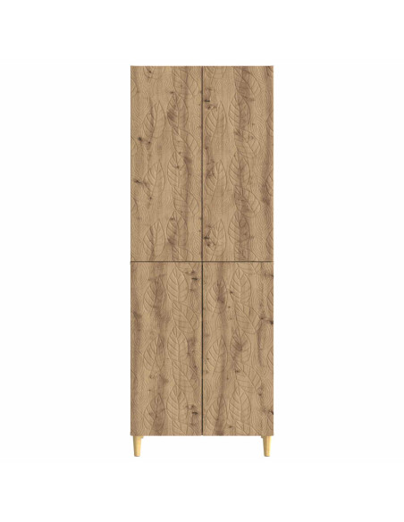 Set di armadi 2 pcs Rovere Artigianale Legno ingegnerizzato