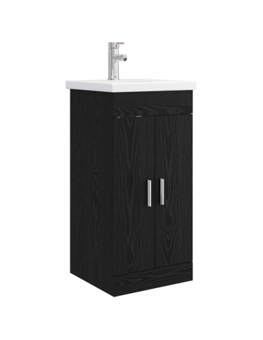 Mobile da bagno con lavabo Rovere Nero 42 x 40 x 84,5 cm