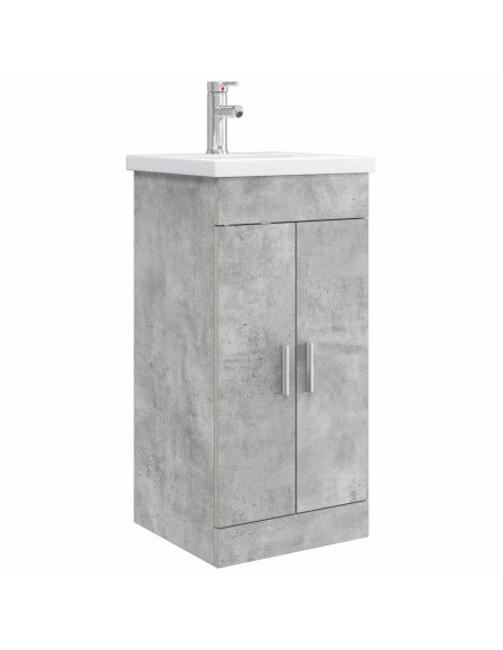 Mobile da bagno con lavabo Grigio Cemento 42 x 40 x 84,5 cm