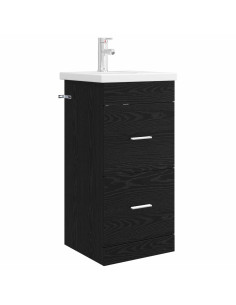Mobile da bagno con lavabo Rovere Nero 42 x 40 x 84,5 cm