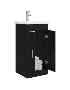 Mobile da bagno con lavabo Rovere Nero 42 x 40 x 84,5 cm 2