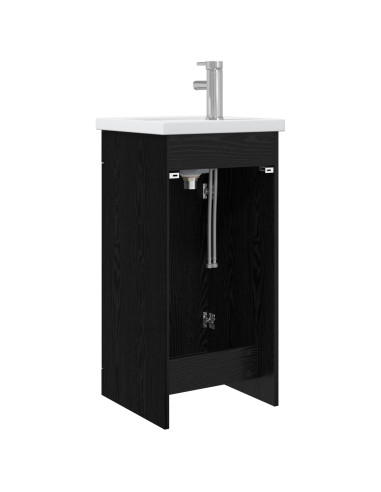 Mobile da bagno con lavabo Rovere Nero 42 x 40 x 84,5 cm