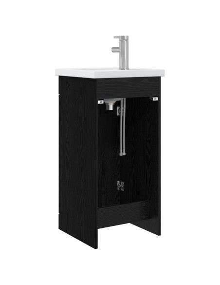 Mobile da bagno con lavabo Rovere Nero 42 x 40 x 84,5 cm