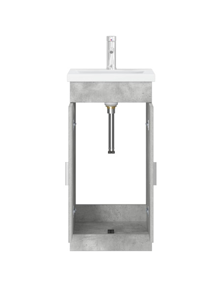 Mobile da bagno con lavabo Grigio Cemento 42 x 40 x 84,5 cm