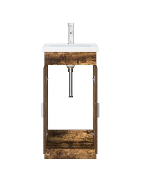 Mobile da bagno con lavabo Rovere Fumo 42 x 40 x 84,5 cm