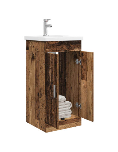 Mobile da bagno con lavabo Legno antico 42 x 40 x 84,5 cm