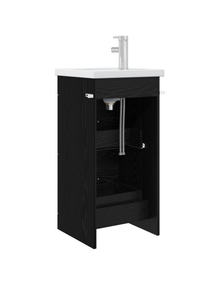 Mobile da bagno con lavabo Rovere Nero 42 x 40 x 84,5 cm