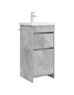 Mobile da bagno con lavabo Grigio Cemento 42 x 40 x 84,5 cm