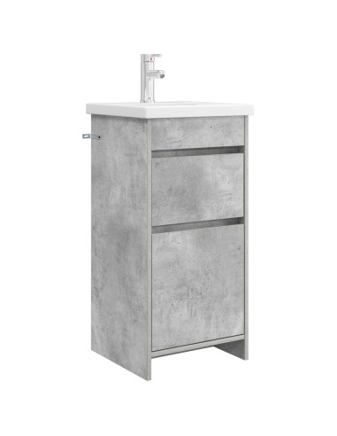 Mobile da bagno con lavabo Grigio Cemento 42 x 40 x 84,5 cm