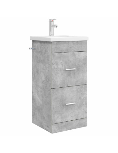Mobile da bagno con lavabo Grigio Cemento 42 x 40 x 84,5 cm