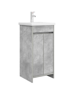 Mobile da bagno con lavabo Grigio Cemento 42 x 40 x 84,5 cm