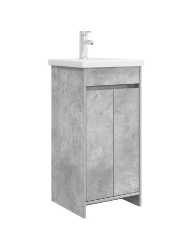 Mobile da bagno con lavabo Grigio Cemento 42 x 40 x 84,5 cm