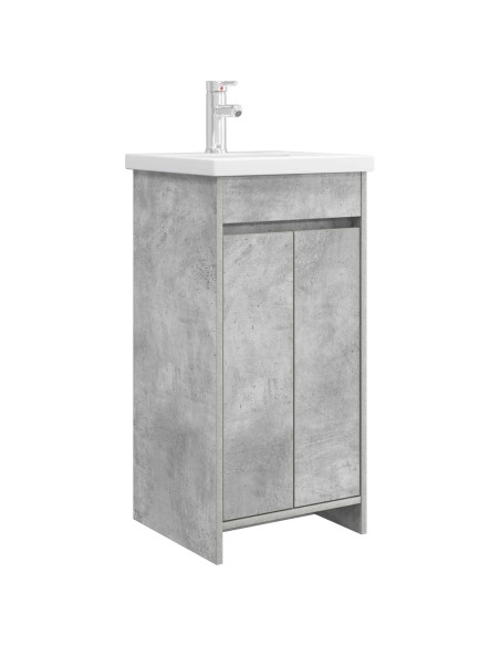 Mobile da bagno con lavabo Grigio Cemento 42 x 40 x 84,5 cm