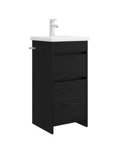 Mobile da bagno con lavabo Rovere Nero 42 x 40 x 84,5 cm