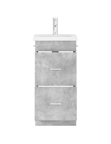 Mobile da bagno con lavabo Grigio Cemento 42 x 40 x 84,5 cm