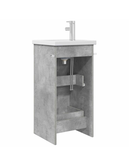 Mobile da bagno con lavabo Grigio Cemento 42 x 40 x 84,5 cm