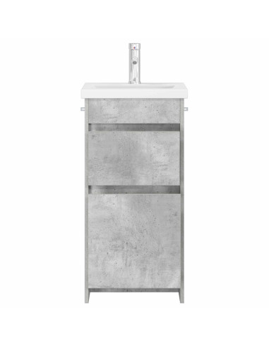 Mobile da bagno con lavabo Grigio Cemento 42 x 40 x 84,5 cm