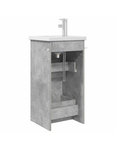 Mobile da bagno con lavabo Grigio Cemento 42 x 40 x 84,5 cm