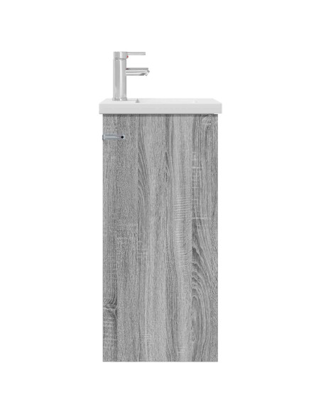 Mobile da bagno con lavabo Sonoma grigio 42 x 40 x 84,5 cm