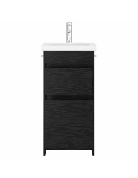 Mobile da bagno con lavabo Rovere Nero 42 x 40 x 84,5 cm