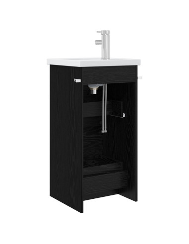 Mobile da bagno con lavabo Rovere Nero 42 x 40 x 84,5 cm