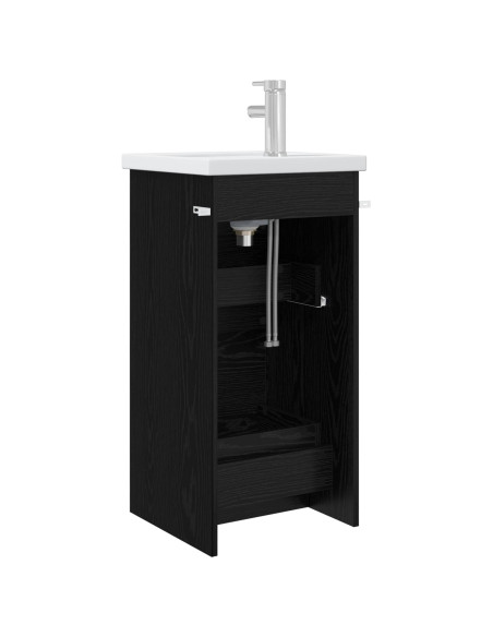 Mobile da bagno con lavabo Rovere Nero 42 x 40 x 84,5 cm
