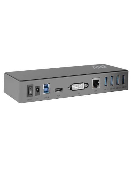 DOCKING STATION 13IN1 USB3.0 XENA HDMI+DVI+LAN+6*USB+3.5MM AUDIOVIDEO