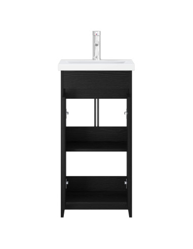 Mobile da bagno con lavabo Rovere Nero 42 x 40 x 84,5 cm