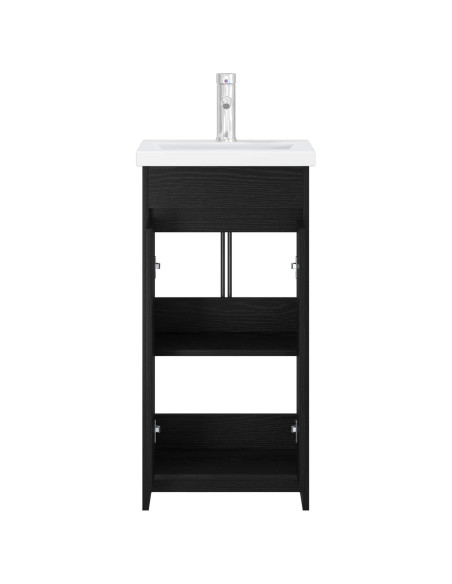 Mobile da bagno con lavabo Rovere Nero 42 x 40 x 84,5 cm
