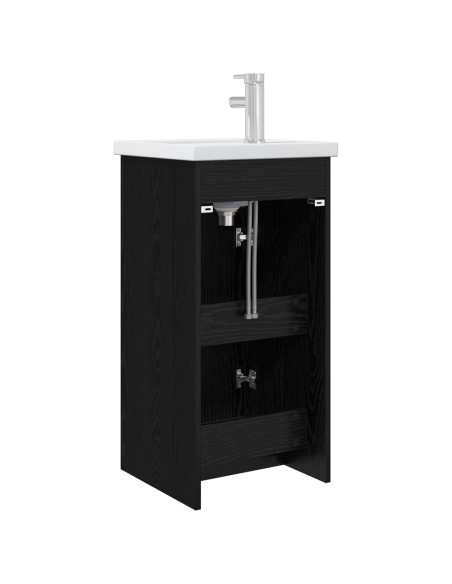 Mobile da bagno con lavabo Rovere Nero 42 x 40 x 84,5 cm